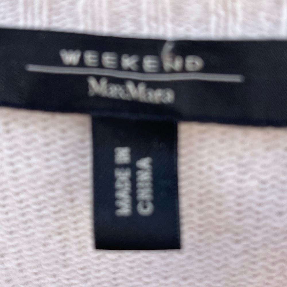 Women's Weekend MaxMara crew neck sweater long sleeves cream XS - Picture 3 of 4